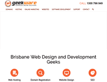 Tablet Screenshot of geekware.com.au